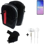  Holster / Shoulder + earphones for Samsung Galaxy Note 10 Lite Bag Extra Belt C