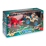Pinypon Action - Wild Quad qvec Dino, jeu d'action sauvage avec une figurine d'aventuriers, un jouet dinosaure rouge, un quad inclus et accessoires, pour les enfants à partir de 4 ans