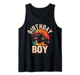 Birthday Boy Monster Truck Bday Party Retro Decoration Tank Top