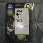 Original HP 304 Black & Colour Ink Cartridges for HP DeskJet 2620 All-In-One Pri