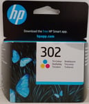 Original HP 302 Tri-Colour Ink Cartridge For HP DeskJet 1110 Series HP Envy