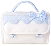 Filet - Beauty Case, Italian Product for Babies/Early Childhood, Externally: Cotton and Internally: Polyester - White, Light Blue
