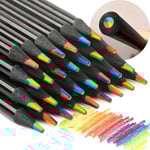 10 st 7 Färger Gradient Regnbågs Pennor Jumbo-Färgade Pennor f A 10Pcs