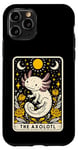 iPhone 11 Pro Axolotl Stars and Moon Tarot Card Men Women Kids Salamander Case