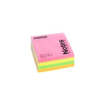 1er prix Cube de Notes repositionnables 76 x mm - coloris assortis Néon bloc 400 feuilles