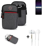 Belt bag + headphones for Sony Xperia 1 IV Phone case