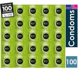 100 x Exs Ribbed Dotted Flared Condoms | Vegan  |  Orgasmic Stimulation Condoms