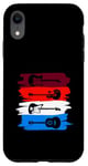 iPhone XR Electric And Acoustic Guitars Within Paint Brush Strokes Case