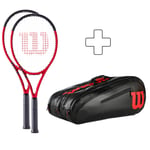 Wilson 2x Clash 100 V2.0 + Sac De Tennis