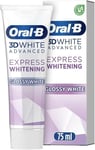 Oral-B 3D Glossy White Advanced Toothpaste Express Whitening - Eucalyptus Mint