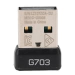 USB-musmottagare kompatibel med Logitech G703 kompatibel med Lightspeed trådlös mus Trådlös 2.4g-teknik Bärbar musadapter