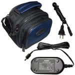 Accessory KIT (HD Nylon Black Case + AC Adapter) for JVC GR GZ Series Camcorders