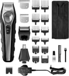 Wahl Cordless Total Groom 8-in-1 Hair Beard Trimmer Black Battery Powered Cut