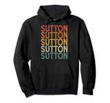 Retro Custom First Name Sutton Pullover Hoodie