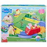 Peppa Pig Peppas Funny City Ride Playset with Rail, Includes Vehicle and 1 Figure, 35+ Sounds, Ages 3 and Up