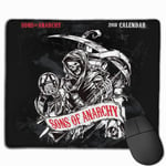 Sons of Anarchy Gaming Mouse Pad Computer Desk Pad Non-Slip Rubber Stitched Edges (9.8x11.8 Inch)