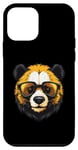 Coque pour iPhone 12 mini Tête de panda cool | Portrait hipster amusant