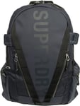 Superdry Mountain Tarp Graphic Backpack Navy Blue Bag Shoulder Travel Black
