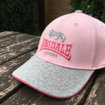 Lonsdale Junior Gils Cap 100% Cotton Adjustable Pink Grey B523-1