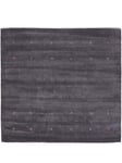CarpetFine Tapis de Laine Gabbeh Uni Gris 200x200 cm | Tapis Moderne pour Le Salon et la Chambre à Coucher