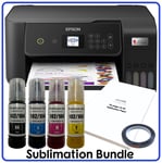 Sublimation Bundle: Epson Tank ET-2870 Printer + non-oem Sublimation Ink & Paper