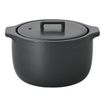KINTO KAKOMI Rice Cooker clay pot 2-Go (360ml) Black 25195 Microwave Safe