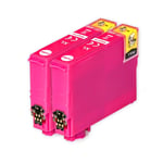 2 Magenta Ink Cartridges for Epson Workforce WF-2510WF WF-2540WF WF-2660DWF