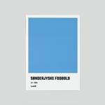 Sønderjyske Fodbold Plakat Blå 50x70 cm -  - str. ONESIZE