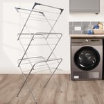 3 Tier Clothes Airer Dryer Foldable Laundry Rack Drying Horse Compact Indoor