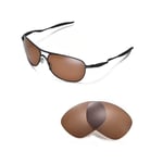 Walleva Polarized Brown Lenses for Oakley New Crosshair Glasses (2012 or later)