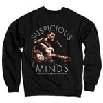 Hybris Elvis Presley - Suspicious Minds Sweatshirt (Black,XXL)