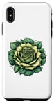 Coque pour iPhone XS Max Rose Vert Tournesol Été Soleil Fleurs Floral