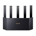 Tenda Routeur Wi-Fi 6 AX1500 Mbps Gigabit Double Bande - Routeur Sans Fil 5GHz/2.4GHz - 4 Ports WAN/LAN Gigabit, 5 Antennes Externes, Mode Point d'Accès Répéteur, Wi-Fi +, WPA3, VPN, Contrôle Parental