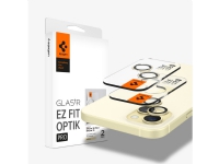 Spigen Optik Pro EZ Fit, Apple, iPhone 15 Plus, iPhone 14 Plus, Transparent, Gul, 2 styck