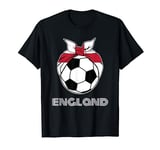 England Womens Football Fans T Shirt, English Girls Football T-Shirt