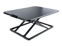 StarTech.com Standing Desk Converter for Laptop, Supports up to 8kg (17.6lb), Height Adjustable Laptop Riser w/ Slim Design, Table Top Sit Stand Desk Converter for Home Office - Rising Stand Up Desk Platform (LAPTOP-SIT-STAND) - Omvandlare till skrivbord för stående - rektangulär med rundade sidor - svart - svart bas