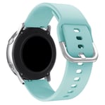 Universal Watch Armband (22mm) Silicone TYS - Ljuskblå - TheMobileStore Gear S3 Frontier/Classic