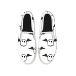 A Ghost with Wings Shoes,Womens Mens Sneaker Canvas Loafers,Flat Shoes,Unisex Art Sneaker White