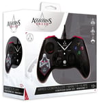 Assassin's Creed - Manette Filaire Usb Pour Pc/Xbox One/Seriesx/S Avec Câble 3m - Noire Et Rouge