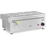 Royal Catering Gas Bain-Marie - 3300 W GN-beholdere 3x1 / 3 + 2x1 4 0,03 bar G30