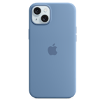 Apple Silikonskal med MagSafe till iPhone 15 Plus – vinterblå