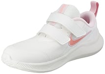 NIKE Boy's Nike Star Runner 3 Se (Tdv) Sneaker, Summit White Pink Gaze Pink Foam Black, 4.5 UK Child