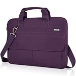 LANDICI Laptop Bag Case 13 13.3 inch for Women Ladies, Waterproof Computer Sleeve with Shoulder Strap Compatible with MacBook Air M1 2020, Macbook Pro 13/14 2021, 13.5 Surface Laptop 3/4, Purple