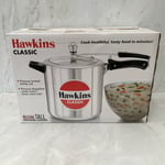 Hawkins Classic 8 Litre Capacity Tall Aluminium Stovetop Pressure Cooker