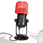 JOBY Wavo POD Micro à Condensateur avec Connexion USB, Microphone pour Stream, Podcast, Interview, Contrôles Mute et Gain sur Le Micro USB, Retour Possible Via Écouteurs, Compatible avec Mac et PC