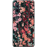 Xiaomi Mi Note 10 Pro Gennemsigtigt Telefoncover Blommor