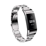 Capida Fitbit Charge 3 / 4 - Butterfly armband i Rostfritt stål Silver