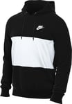 Nike Club Hooded Sweatshirt Black/White/White XL