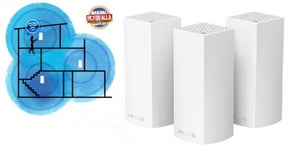 Linksys LINKSYS Velop 3-Pack Hela Huset WiFi System