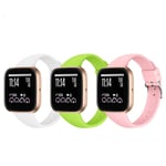 3pack Straps Compatible With Fitbit Versa 2 Strap Women/Versa Sport Band/Fitbit Versa Lite Strap Silicone Soft Strap Adjustable Replacement Wristband Bracelet (no Tracker) Co- Us61024 (Small,Group1)